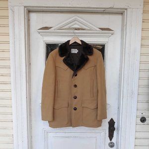 Vintage Pendleton Tan Wool Coat - Size 40 (M)